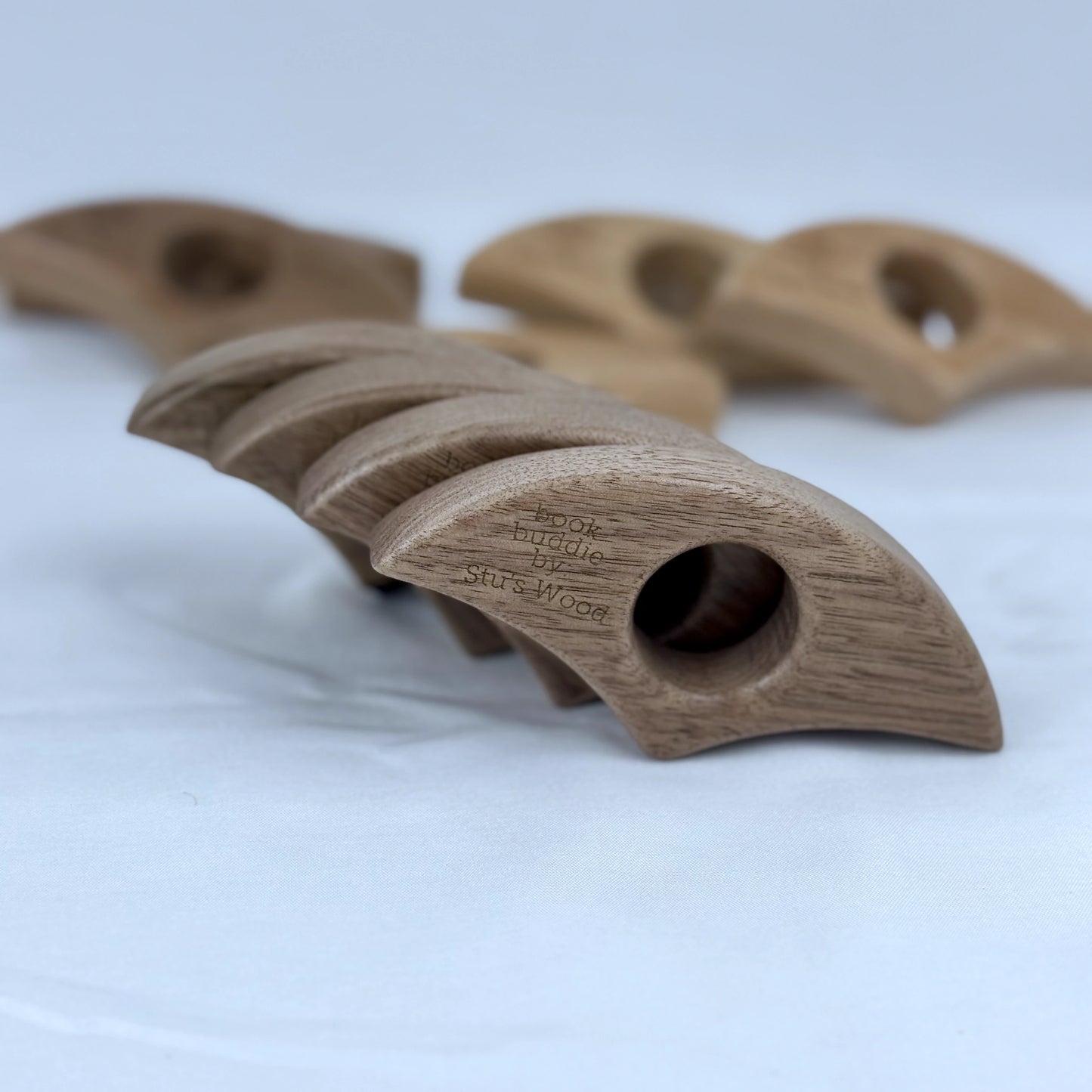 Handcrafted Wood "Book Buddies"