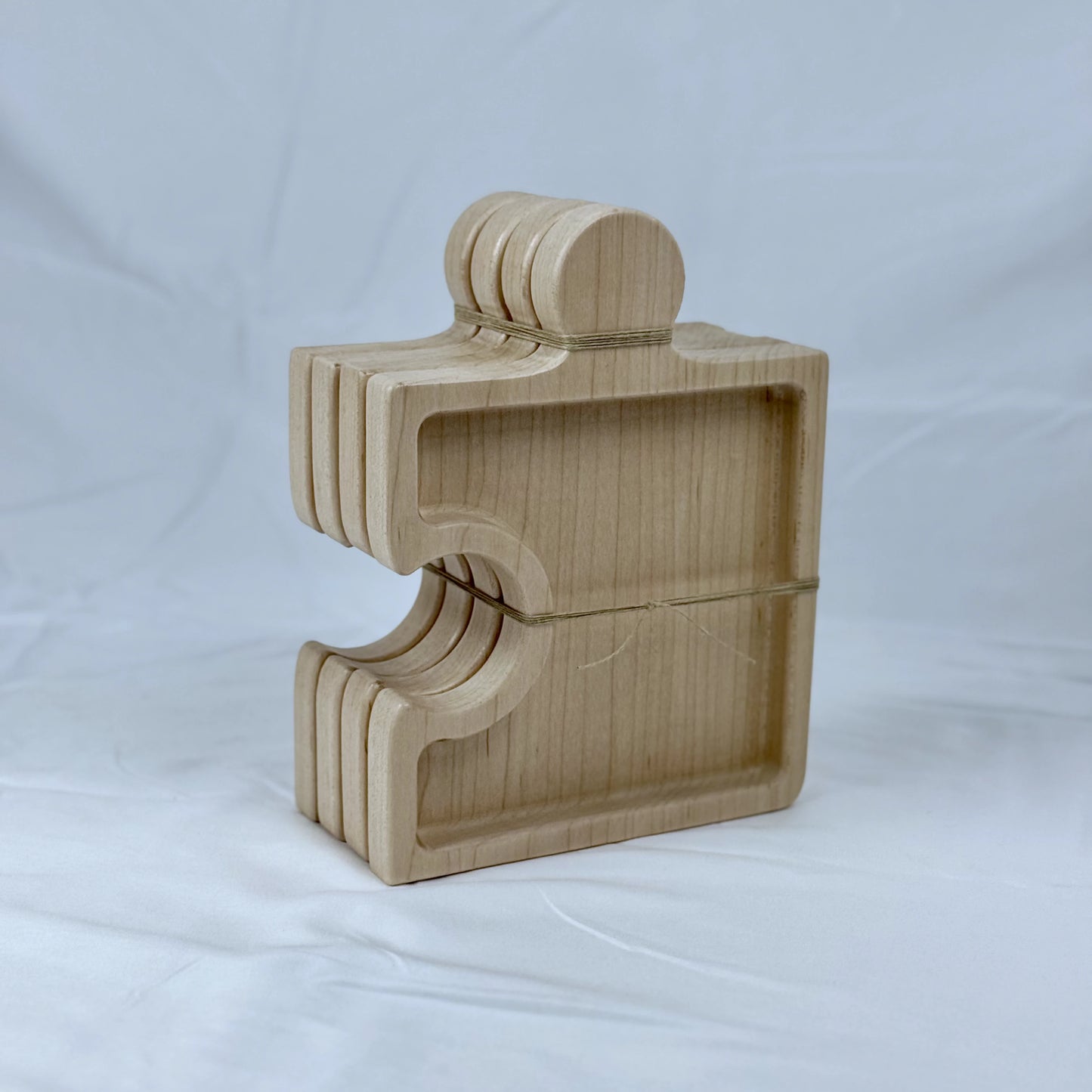 4-Piece Interlocking Puzzle Tray Set