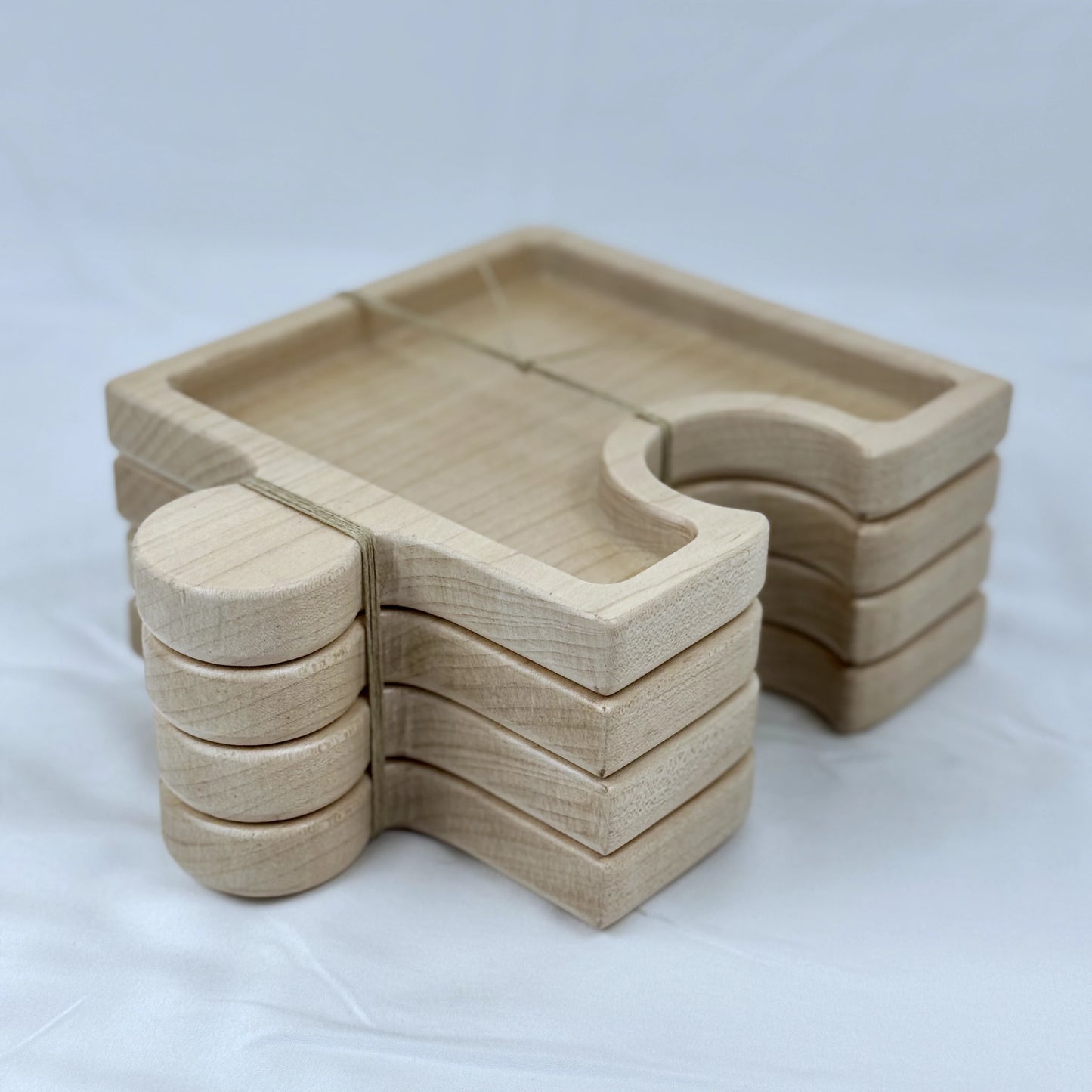 4-Piece Interlocking Puzzle Tray Set