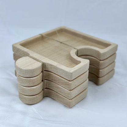 4-Piece Interlocking Puzzle Tray Set