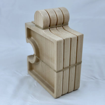 4-Piece Interlocking Puzzle Tray Set